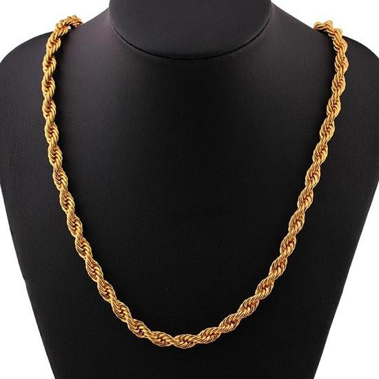 Premium Stainless Steel Rope Chain – Men & Women