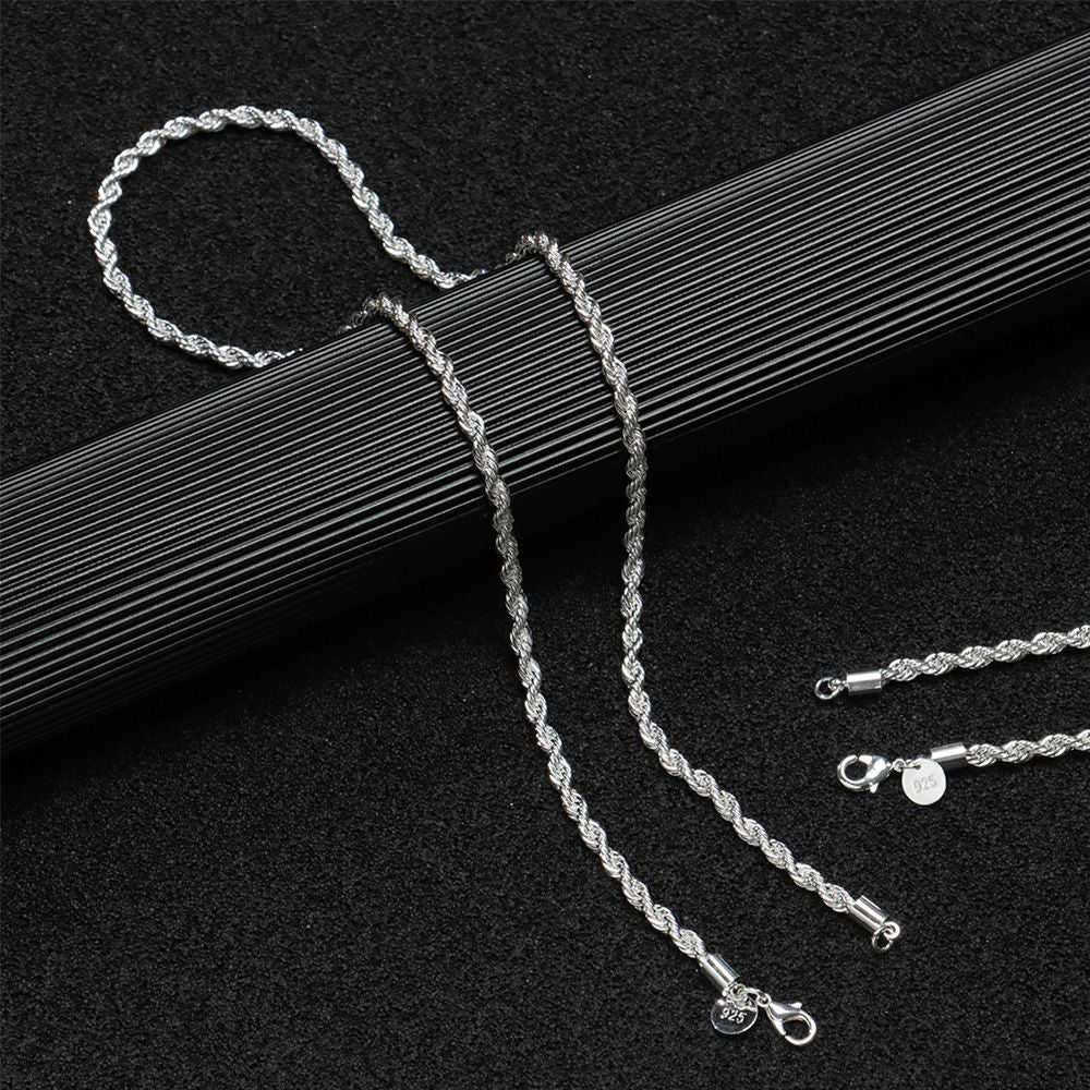 Premium Stainless Steel Rope Chain – Men & Women