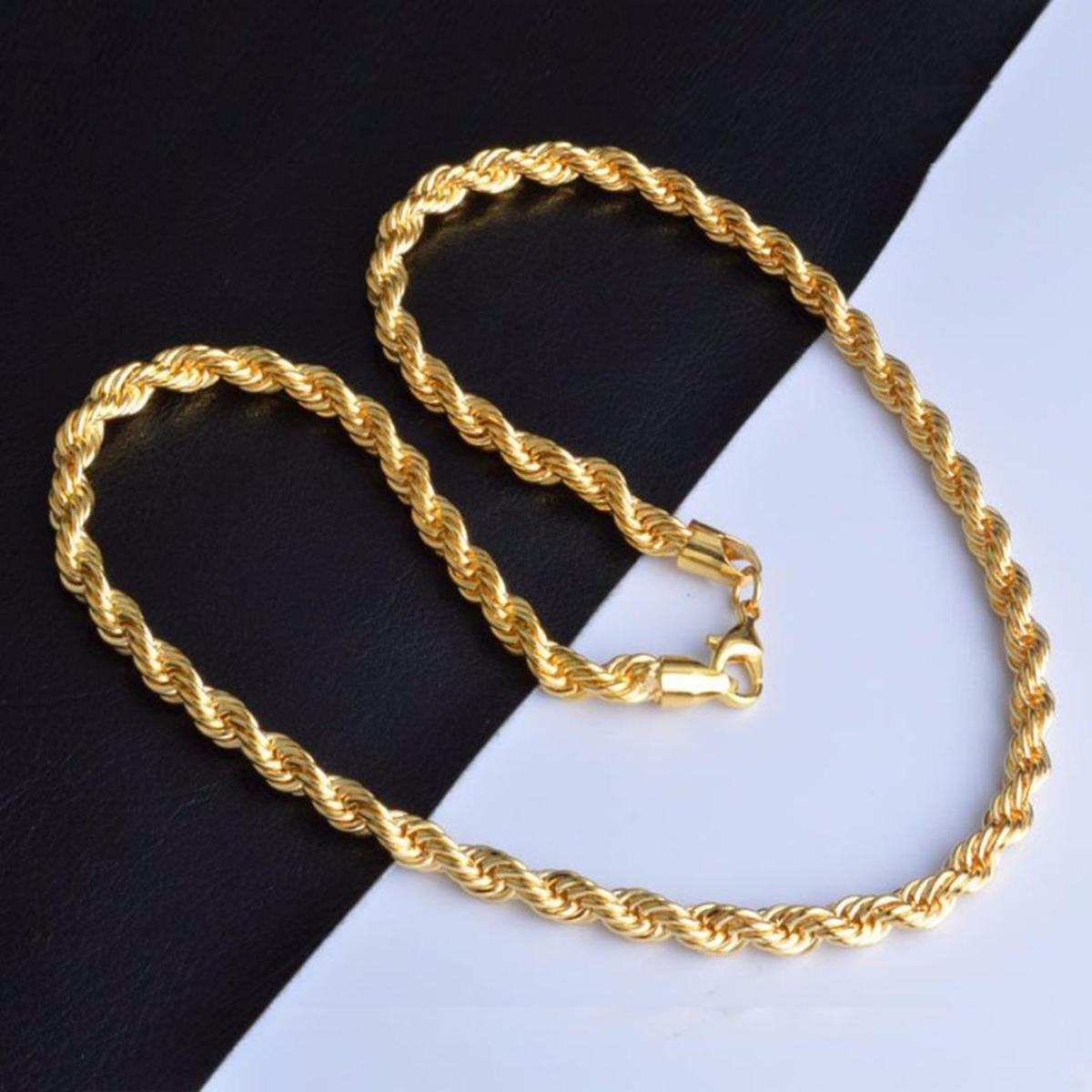 Premium Stainless Steel Rope Chain – Men & Women