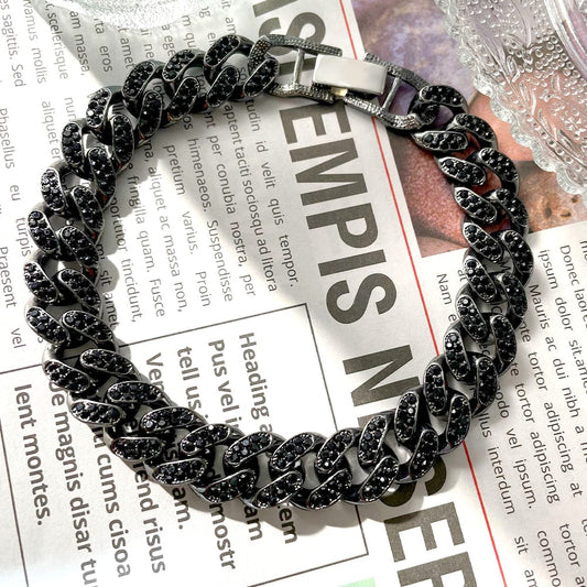 Bling Cuban Link Bracelet – Iced Out 13mm for Men & Women